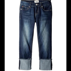 HUDSON Jeans Distressed Roll Crop Jeans, Size 10